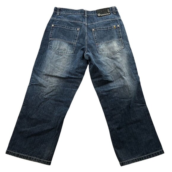 Southpole Men's 4180 Jeans Size 36 Relaxed Fit Straight Classic Blue Denim Casua - Picture 2 of 13